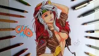 DIBUJANDO A TITANIA: X-MEN/ DRAWING ROGUE (Colabora con Paco Art y Cristian Dibuja)