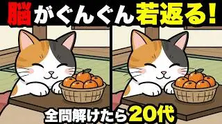 【超簡単】見るだけで脳が若返る！認知症予防に役立つ間違い探し💡