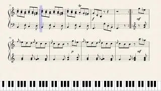D. Scarlatti, Keyboard Sonata in C major, K.159. [Piano Tutorial + Sheets]
