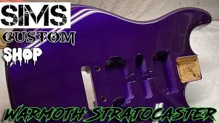 Warmoth Stratocaster guitar - Dodge Viper Stryker Purple paint by Sims Custom Shop