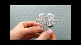 Vintage Inspired Rhinestone Hair Comb by Hair Comes the Bride