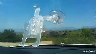 Flexcope Translucent Windshield / Dash Mount For iPhone 4 / 4S (1080p HD)