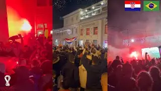 Crazy Scenes In Croatia As Fans Celebrate Winning Against Brazil After Penalty Shootout (World Cup)