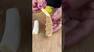 Банановое мороженое. Вкусное и хрустящее.