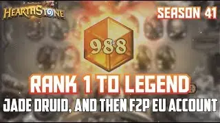 Rank 1 to Legend with Jade Druid and then F2P on EU | Dekkster