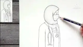 رسم دكتوره بخطوات سهله وبسيطه