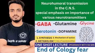 neurohumoral transmission in the CNS | GABA | Glutamine | Glycine | Serotonin | Dopamine #cology