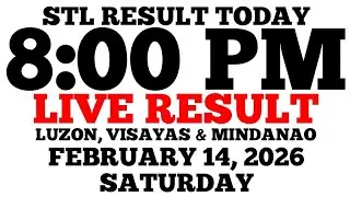STL Result Today 8:00 PM Draw February 14, 2026 Saturday STL Luzon, Visayas, Mindanao LIVE Result