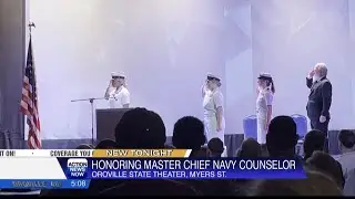 Honoring Master Chief Navy Counselor with retirement ceremony