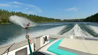 Slalom Waterski Course May 2025 - Mark C - 32mph, 32&rsquo; off