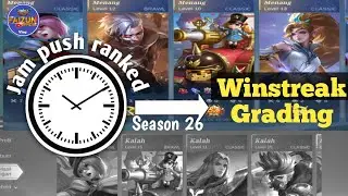 JAM PUSH RANKED Mobile Legend Season 26 || mithycal glory grading 1 day