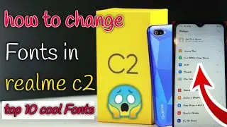 How to change fonts in REALME C2 in hidden  setting