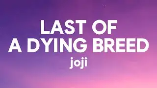 Joji - Last of a Dying Breed (Lyrics)