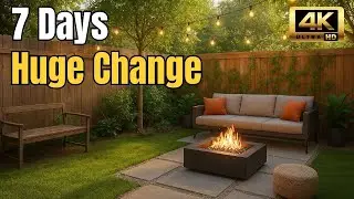 🚀 Extreme Backyard Makeover: How I Transformed My Tiny Space in Just 7 Days! 🌿✨