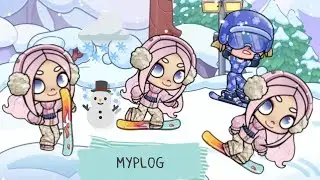 AVATAR WORLD DRAMA || SNOW PLAY AND ICE SKATING