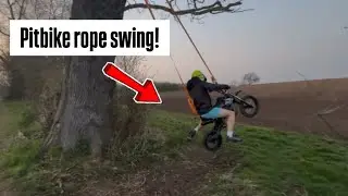 Pitbike Rope swing (Gone wrong!)
