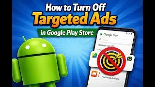 How To Turn Off Targeted Adds On Google Play Store On Android