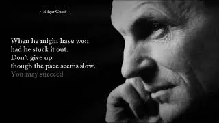 Keep going by Edgar Guest