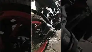 KTM DUKE 250 akrapovic exhaust sound | without db killer | #modification