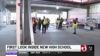 1st look inside new Burlington High School as construction continues