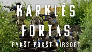 Karklės fortas - MTF komandos pirmas išbėgimas į aikštelę #airsoft #karklė