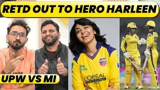 🔴MI VS UPW: HARLEEN KA BADLA, UPW REGISTER 1ST WIN. MUMBAI FLOP WITH THE BALL