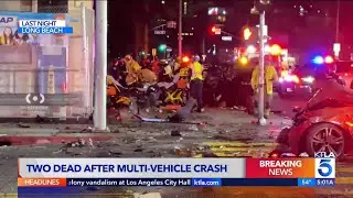 Man, woman killed in multi-vehicle hit-and-run crash in Long Beach