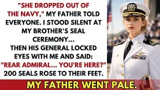 My Dad Mocked Me at my Brother’s SEAL Ceremony — Then His General Said “Rear Admiral”