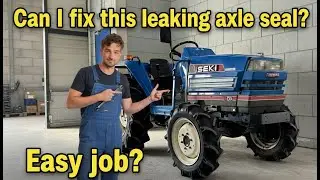 How to replace OIL SEAL - Iseki Landleader TA 207 - TA287 | Information front axle seal replacement