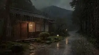 Breathe and Sleep Rain Sounds on Countryside Roof for Deep Sleep and Balance