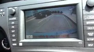 How to back up a Prius V using the Park Assist feature