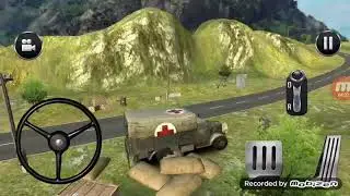 Playing Army truck drivers off road
