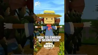 How To Create Scarecrow-Mini World Creata, Minecraft #miniworldcreata #minecraft #miniworld #shorts