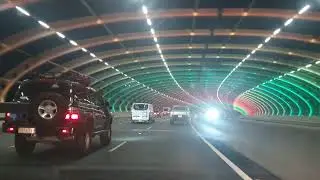 HYPERLAPSE - Coloured Tunnel Lights - Melbourne Sound Tunnel - 4K - CityLink