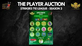 THE PLAYER AUCTION | STRIKERS T10 LEAGUE - SEASON 2 | LIVE #pollachi