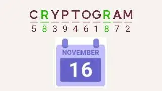 Cryptogram Daily Challenge November 16 2024 - 'Welcome to Monaco' Answers