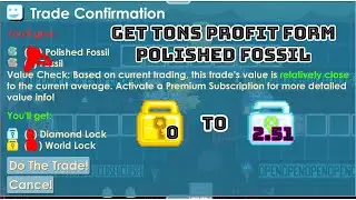 BREAK TONS FOSSIL AT OLD WORLD BUYHEDGE AND TONS PROFIT SELL FOSSIL !!! OMG !!! - GROWTOPIA