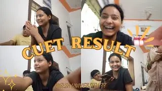 CUET RESULT REACTION 2023 ....college allotment finally 🥺👩&zwj;🎓#cuet2023 #reaction #result  #youtube