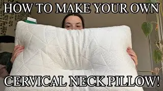 How to make a cervical neck pillow with sewing
