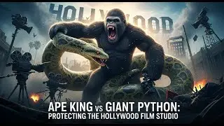Ape King vs Giant Python: Monster Battles &ndash; Protecting the Hollywood Film Studio - An Epic Showdown!