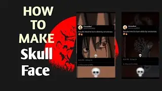 How to make Skull face and twitter template edit in capcut #skull face emoji #twitter template 💯✨