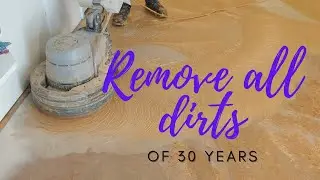 Deep clean linoleum flooring professionally|Renew 30 year old school floor| Floor installation | DIY
