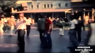 Santos FC players at the Magic Kingdom in 1970.