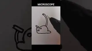 drawing microscope simple #drawing #howtodraw #simpledrawing #microscope