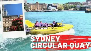 Walking Tour !! Sydney CIRCULAR QUAY - from Opera House to The Harbour Bridge