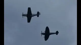 North American P-51D Mustang + Supermarine Spitfire Mk. XVIe - Flygfesten Dala-J&auml;rna 2025