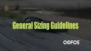 OOfos Recovery Footwear Sizing Guide