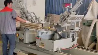 High-Speed 45&deg; Cutter and Drilling Machine for WPC Door Frame Production