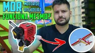 AEROMODELO com motor de ROÇADEIRA funciona??