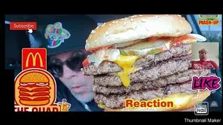 Reaction to McDonald's&reg; Quad Burger Review! 🍔🍔🍔🍔 | The 1 Pound Burger Mash Up! | theendorsement